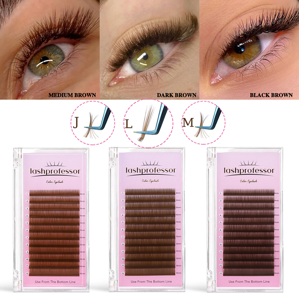 Eyelash Extension Russian - Lashprofessor J L M Curl Cils