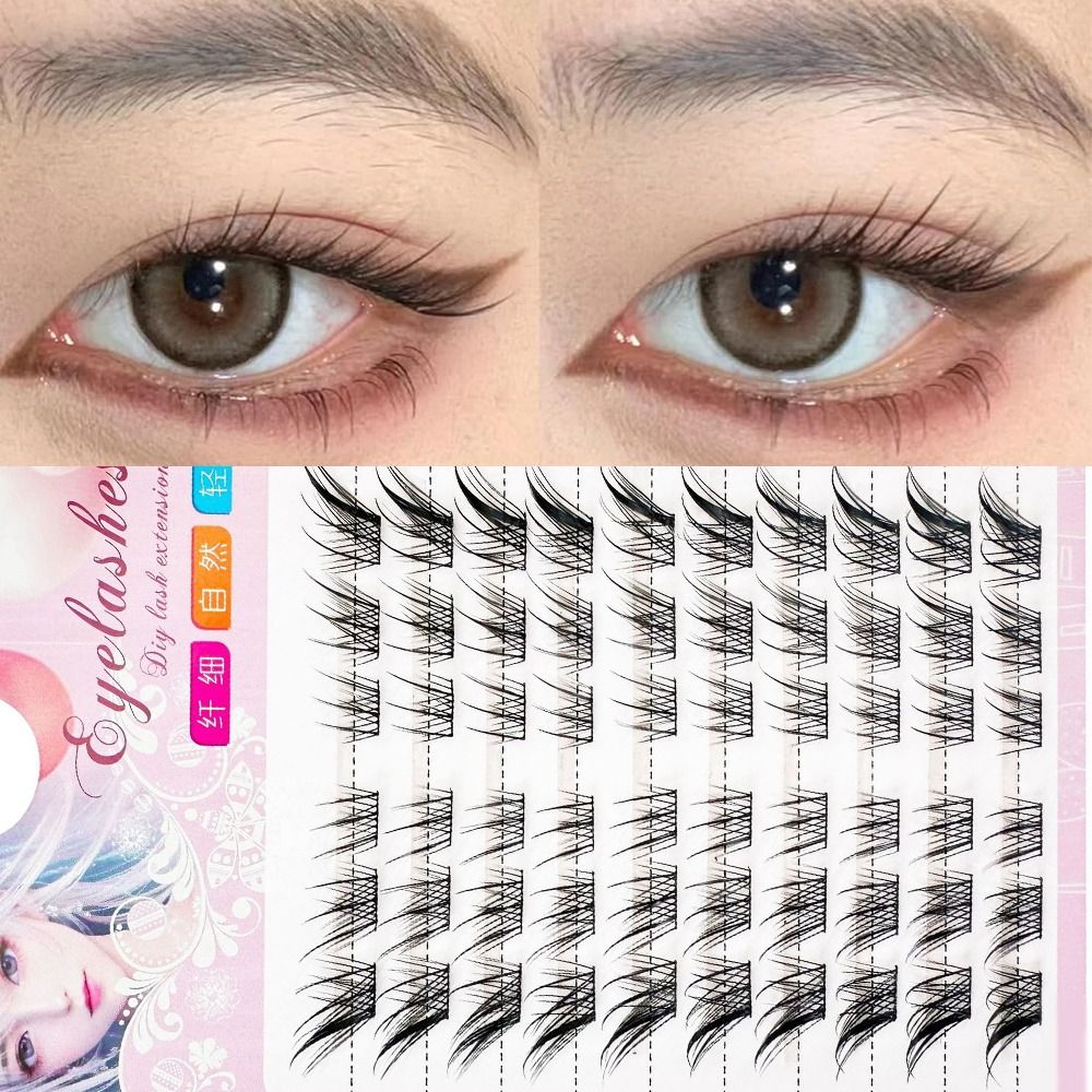 Eyelash Extension Human Hair - 3D oeil de chat grappes cils