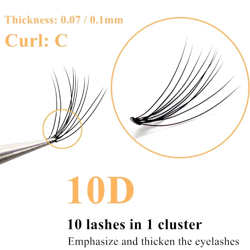Clusters de cils en faux vison - Eyelash Extension Russian avis et prix