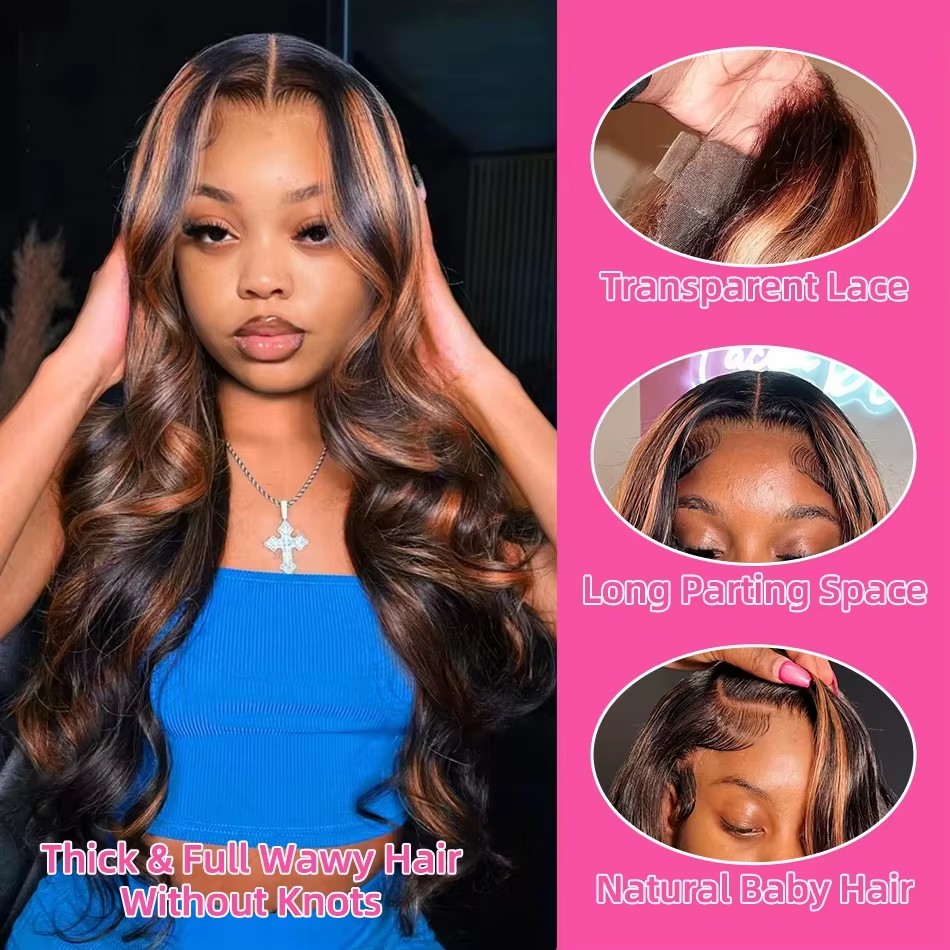 Perruques Lace Front 13x4 Ombr - Eyelash Extension Natural Look avis et prix