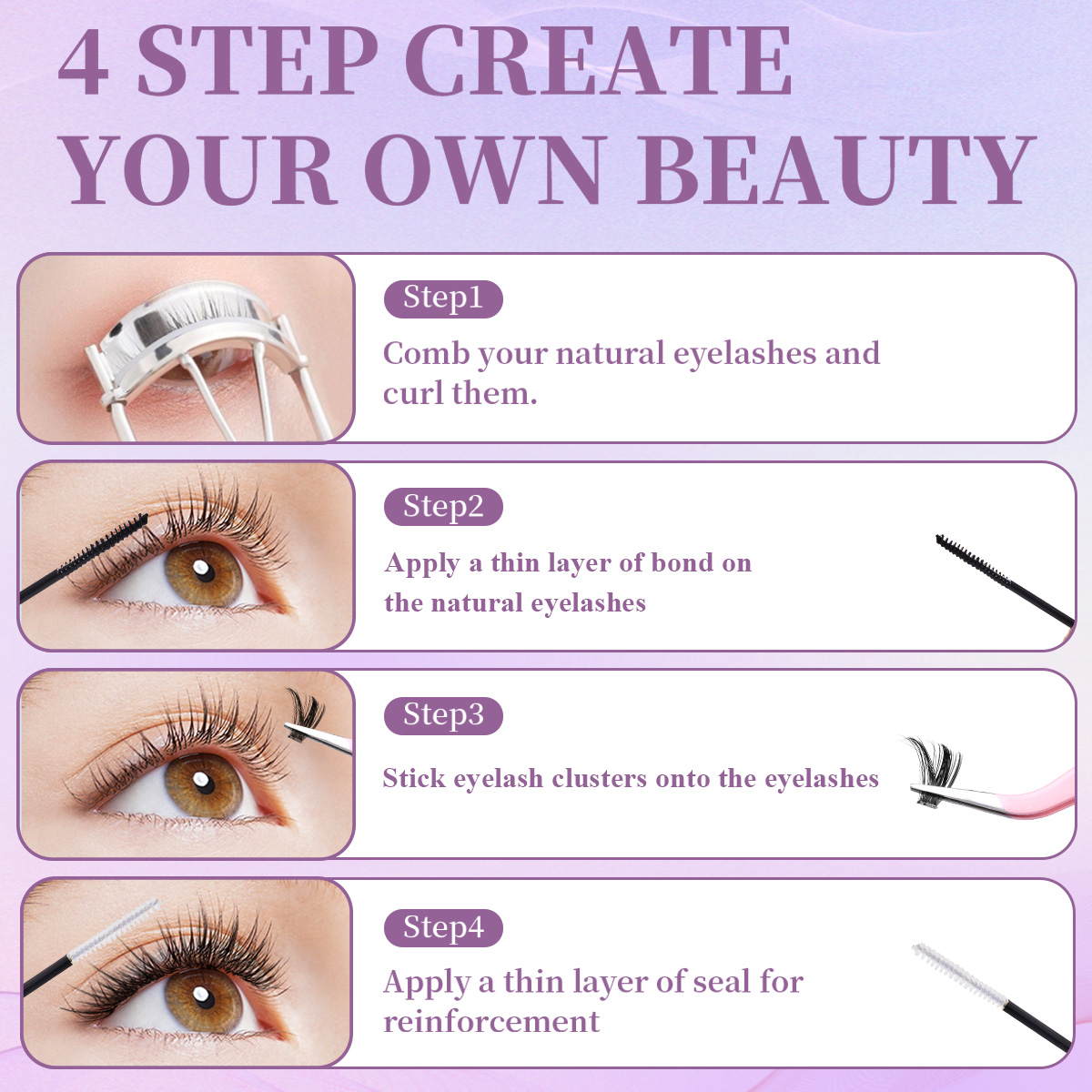 Mélange de faux cils individue - Eyelash Extension For Asian Eyes avis et prix