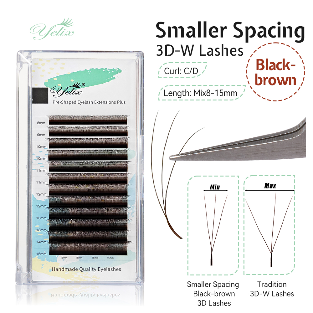 Yelix Cils 3D en forme de W, c - Eyelash Extension For Asian Eyes avis et prix
