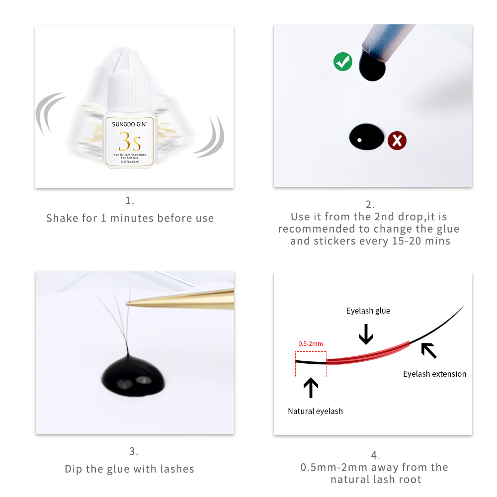 Colle pour extensions de cils  - Eyelash Extension Eye Irritation avis et prix