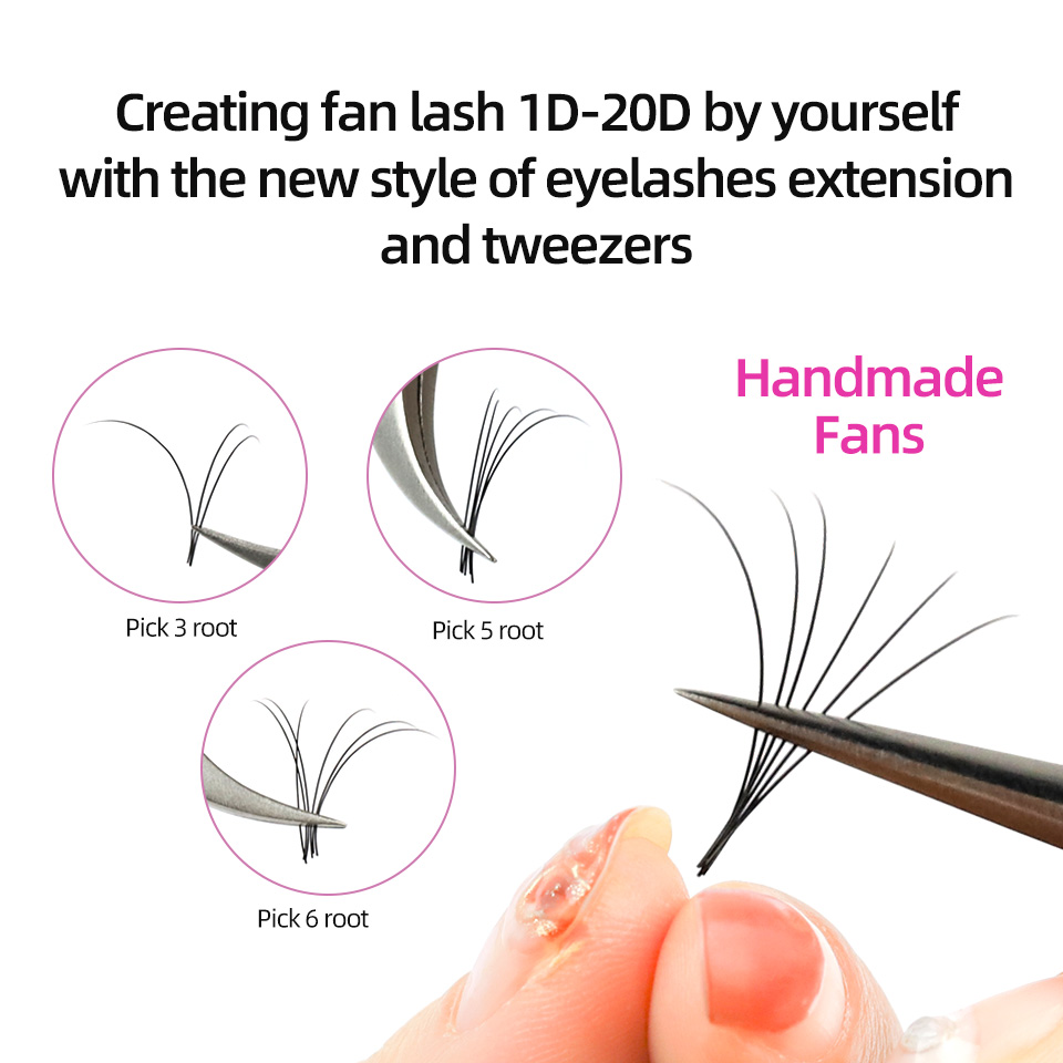 Rujade 5 cas / lot faux extens - Eyelash Extension Russian avis et prix